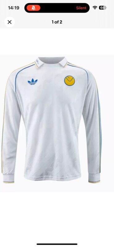 Leeds United Adidas Originals Jersey Large L for sale on Ebay