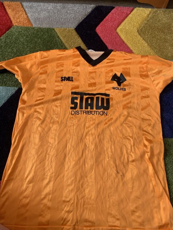 wolves signed football shirt vintage  for sale on Ebay