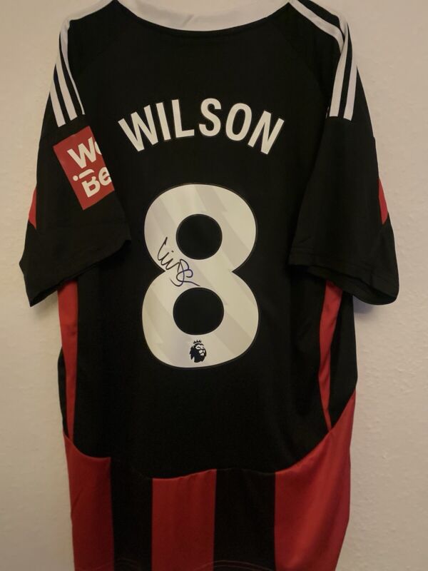 Harry Wilson Signed Fulham 24/25 Shirt **proof** for sale on Ebay