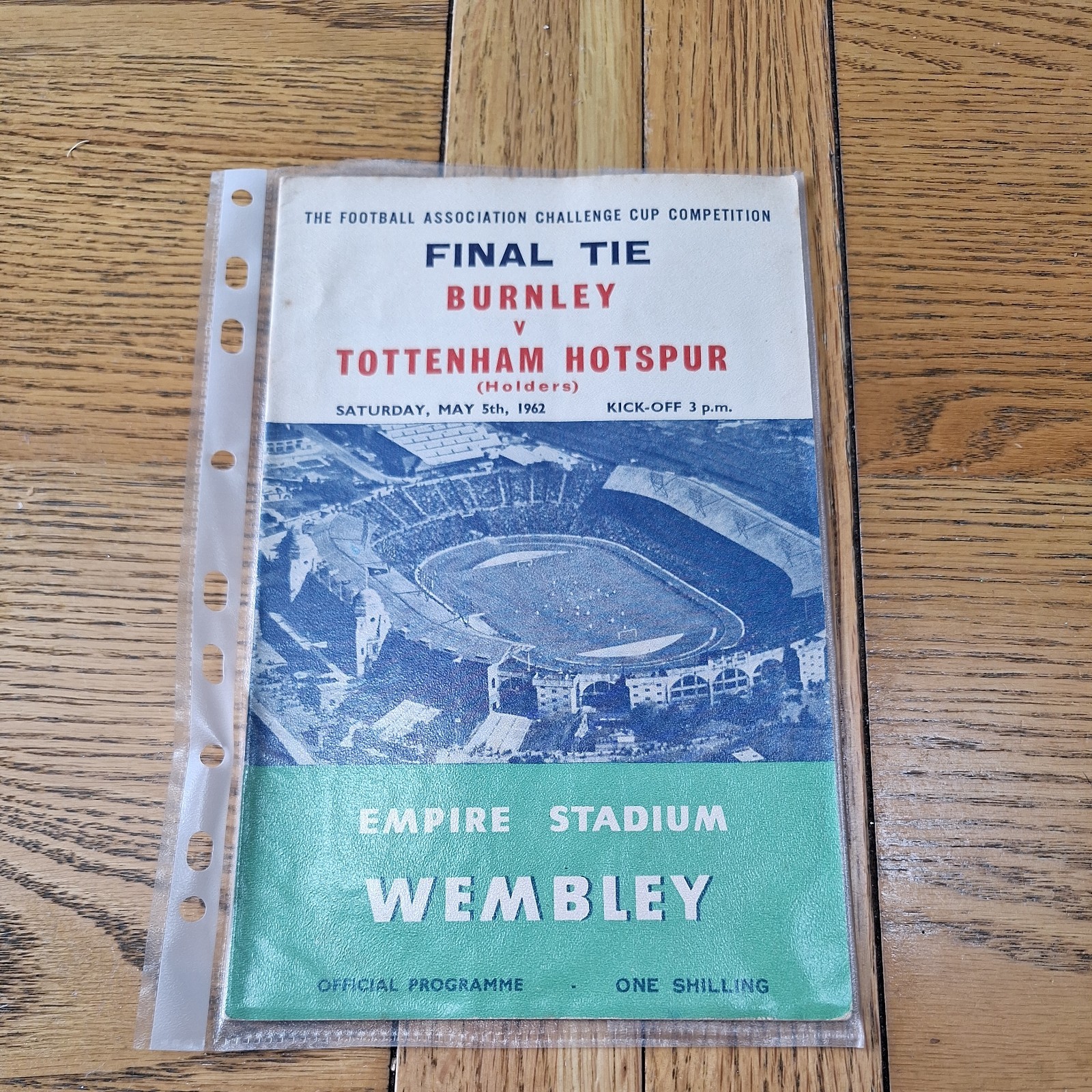 Burnley v Tottenham 1962 FA Cup final  for sale on Ebay
