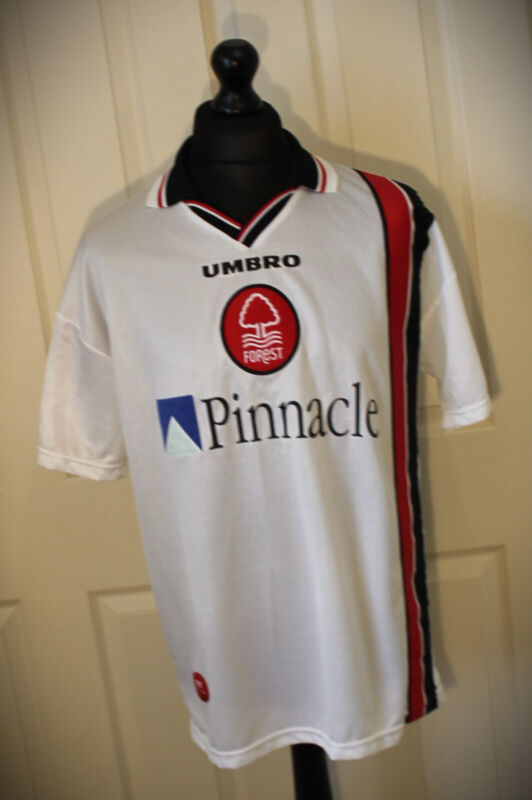 RARE - Orginal Nottingham Forest - White AWAY Shirt - 1997 / 1999 for sale on Ebay