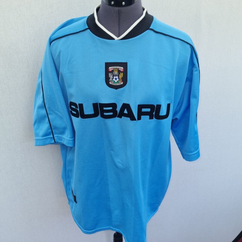 Coventry City Football Shirt Home Top 2001 2002 Sky Blue CCFC Soccer Jersey XL for sale on Ebay