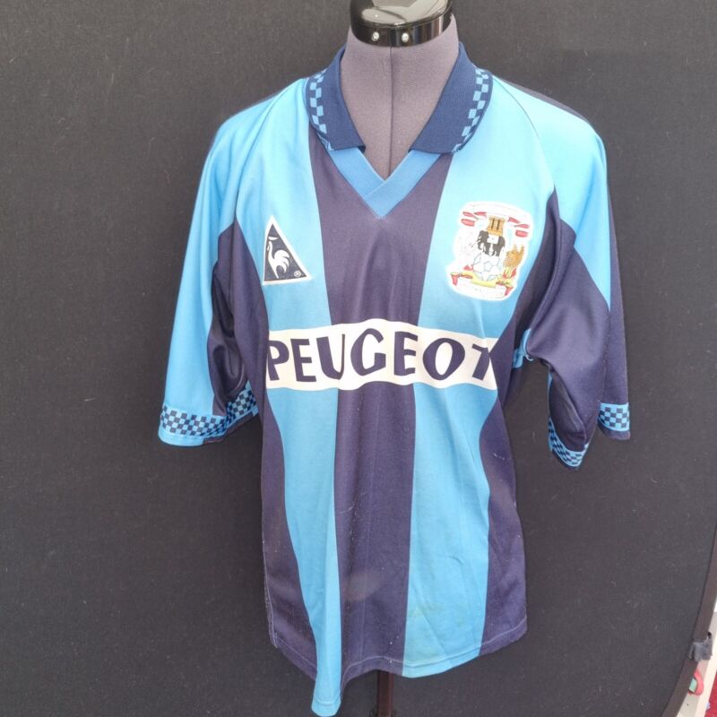 Coventry City Le Coq Sportif Football Shirt Men's Large L 1996 1997 Home Top for sale on Ebay