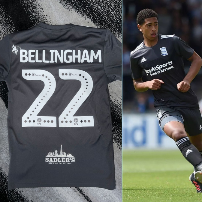 Birmingham City 2019-2020 Away Bellingham 22 Football Shirt Size XS Rare for sale on Ebay