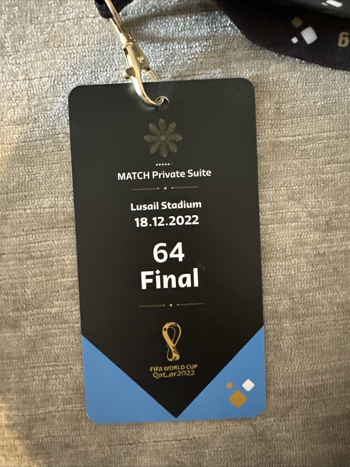 FIFA World Cup Final 2022 Pass Ticket France Vs Argentina Messi Lanyard VIP for sale on Ebay