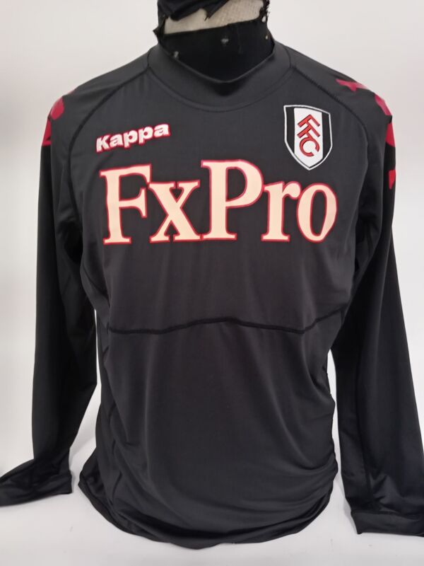 Fulham 2011/12 Away Football Shirt XL Kappa Black Long-Sleeved Shirt for sale on Ebay