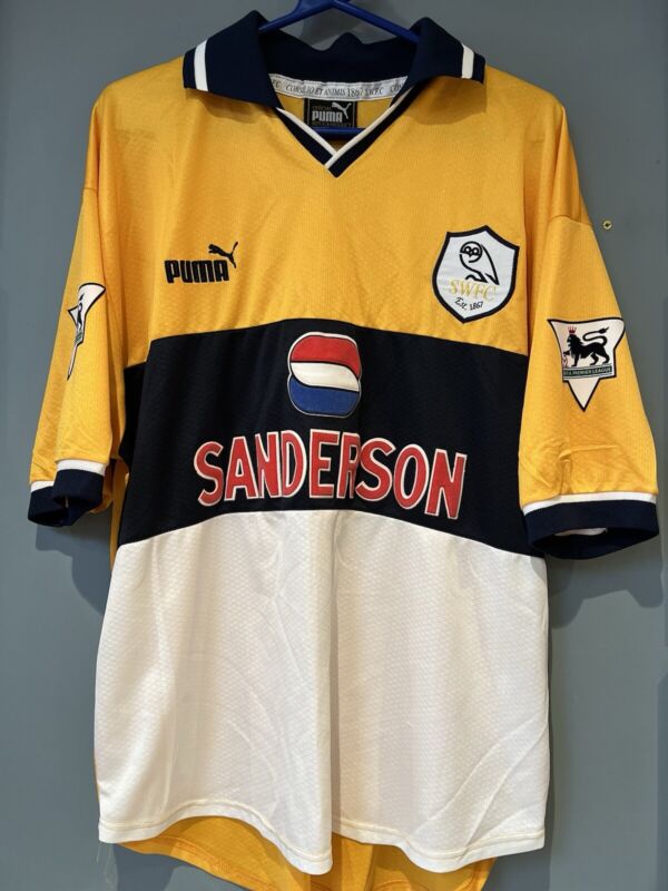 Sheffield Wednesday Away Shirt 1999/200 “6” Walker Large for sale on Ebay