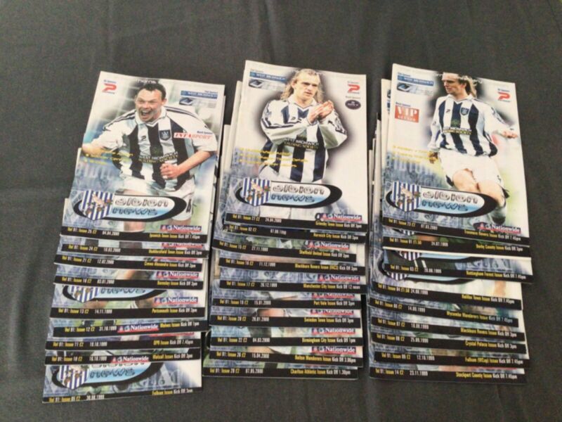 28 West Bromwich Albion Football Programmes 1999-2000 Season for sale on Ebay