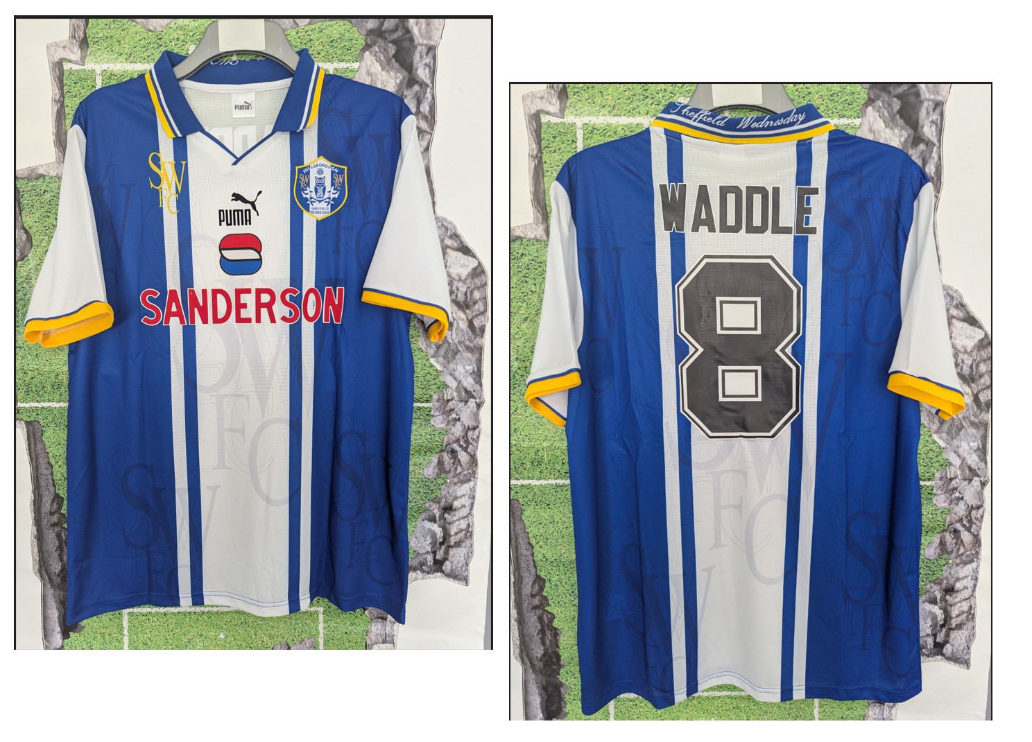 Sheffield Wednesday 1995 96 1997 Home Football Shirt SIZE EXTRA LARGE XL WADDLE for sale on Ebay