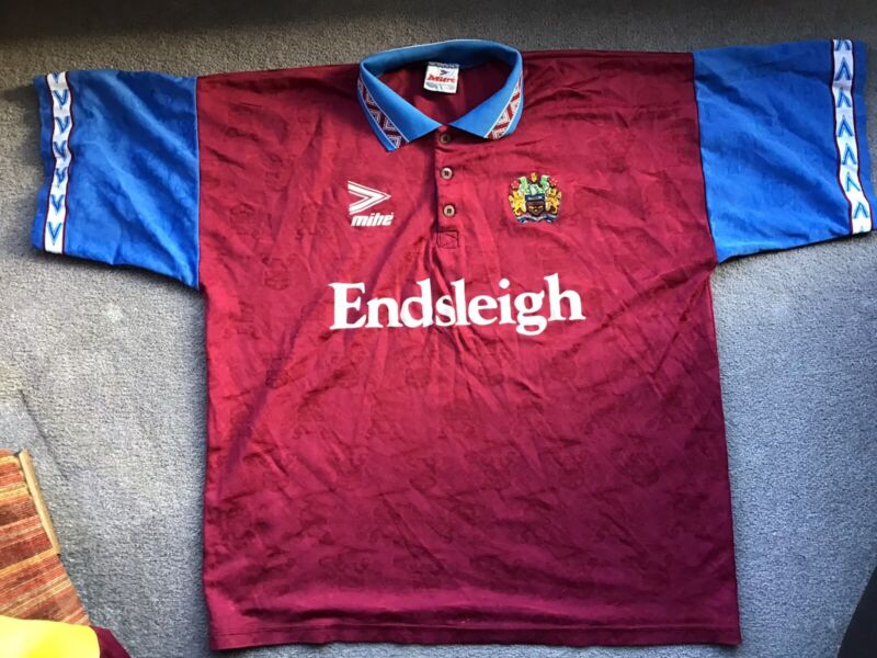 Vintage Burnley F. C Mitre Home Shirt From 1994-95 Season - Uk Size large  for sale on Ebay