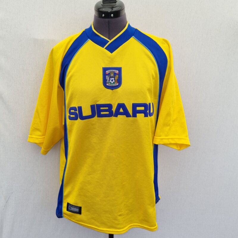 Coventry City Football Shirt Away 3rd Yellow Top 2002 2003 Mens Soccer Jersey for sale on Ebay