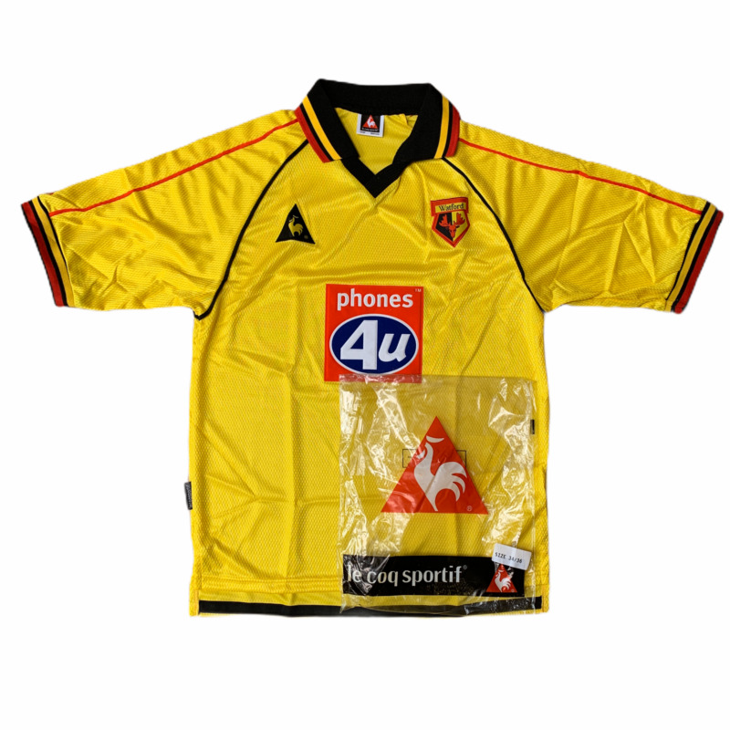 Original Authentic 1999 01 WATFORD HOME FOOTBALL SHIRT *BNIB* - S Vintage for sale on Ebay