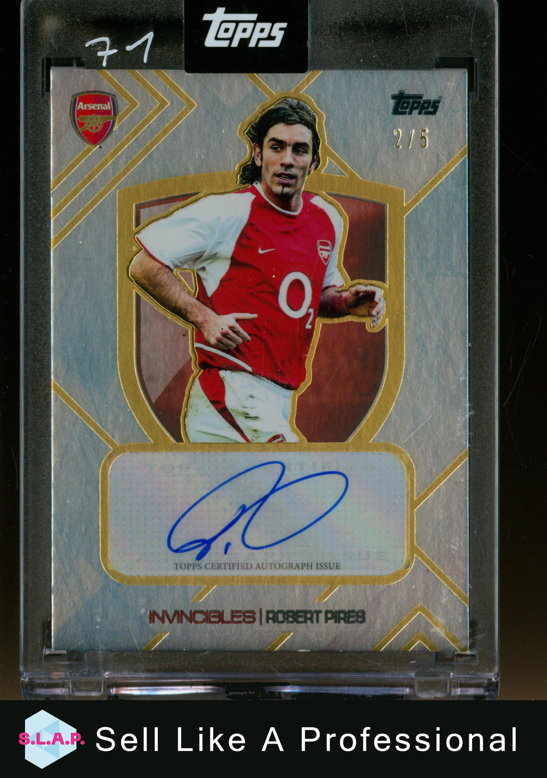 ROBERT PIRES TOPPS 2/5 2024 INVINCIBLES ARSENAL ENGLISH AUTOGRAPH for sale on Ebay