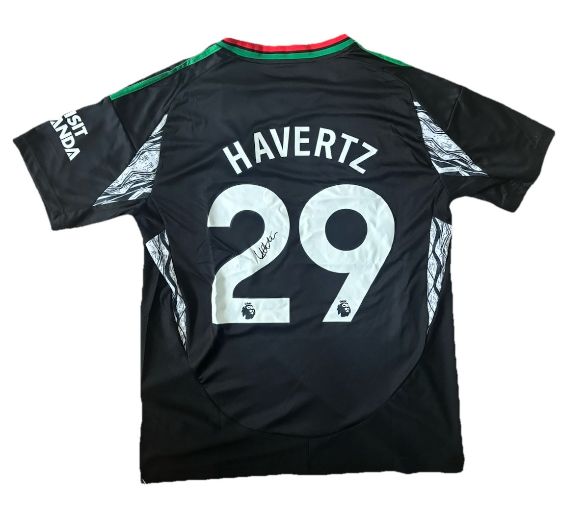 KAI HAVERTZ Signed Arsenal 2024/25 Away Jersey Football Germany RARE*COA for sale on Ebay