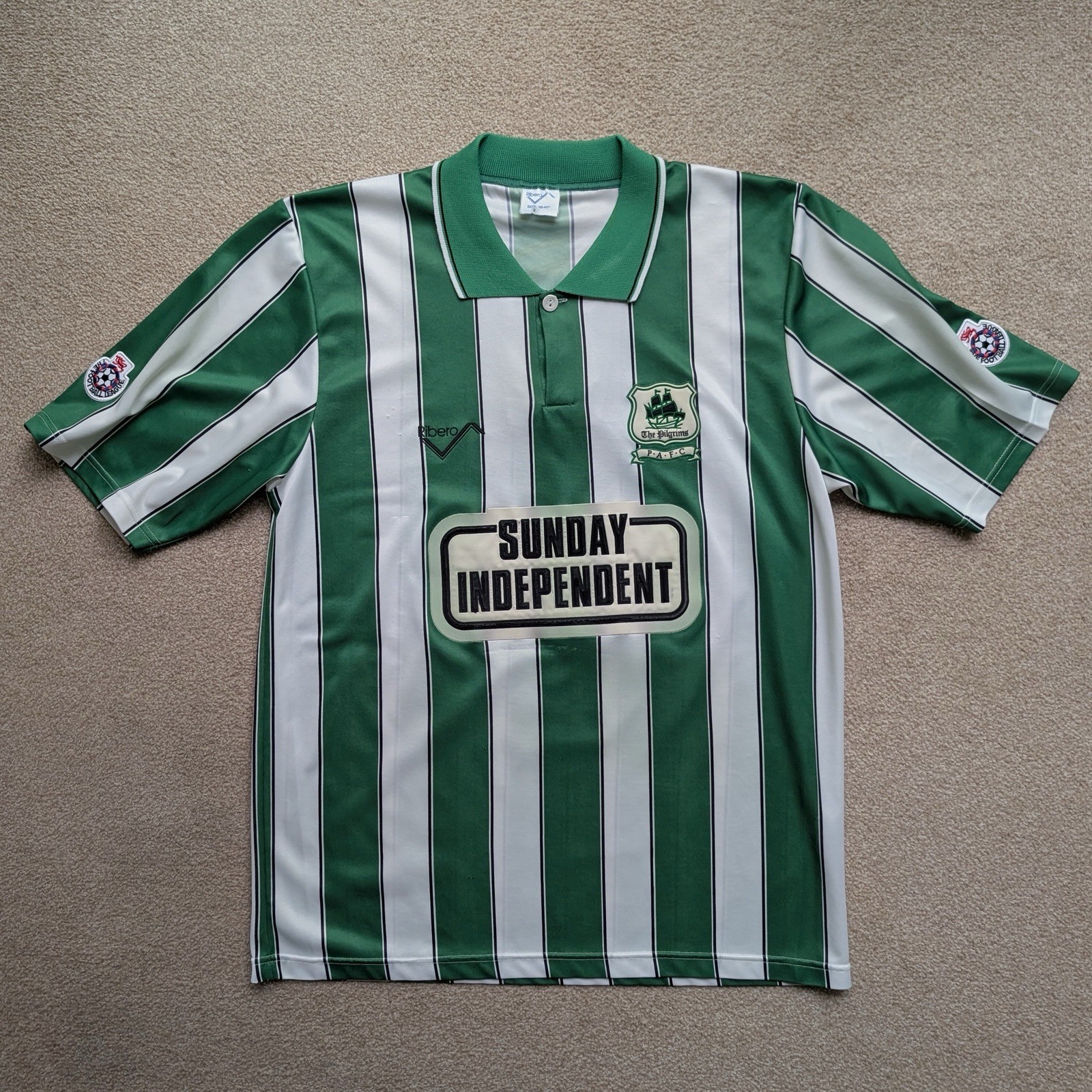Plymouth Argyle Home shirt 1990-92 for sale on Ebay