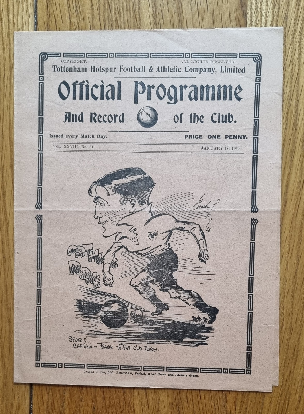 Tottenham/Spurs v Sheffield United 1935/36 for sale on Ebay