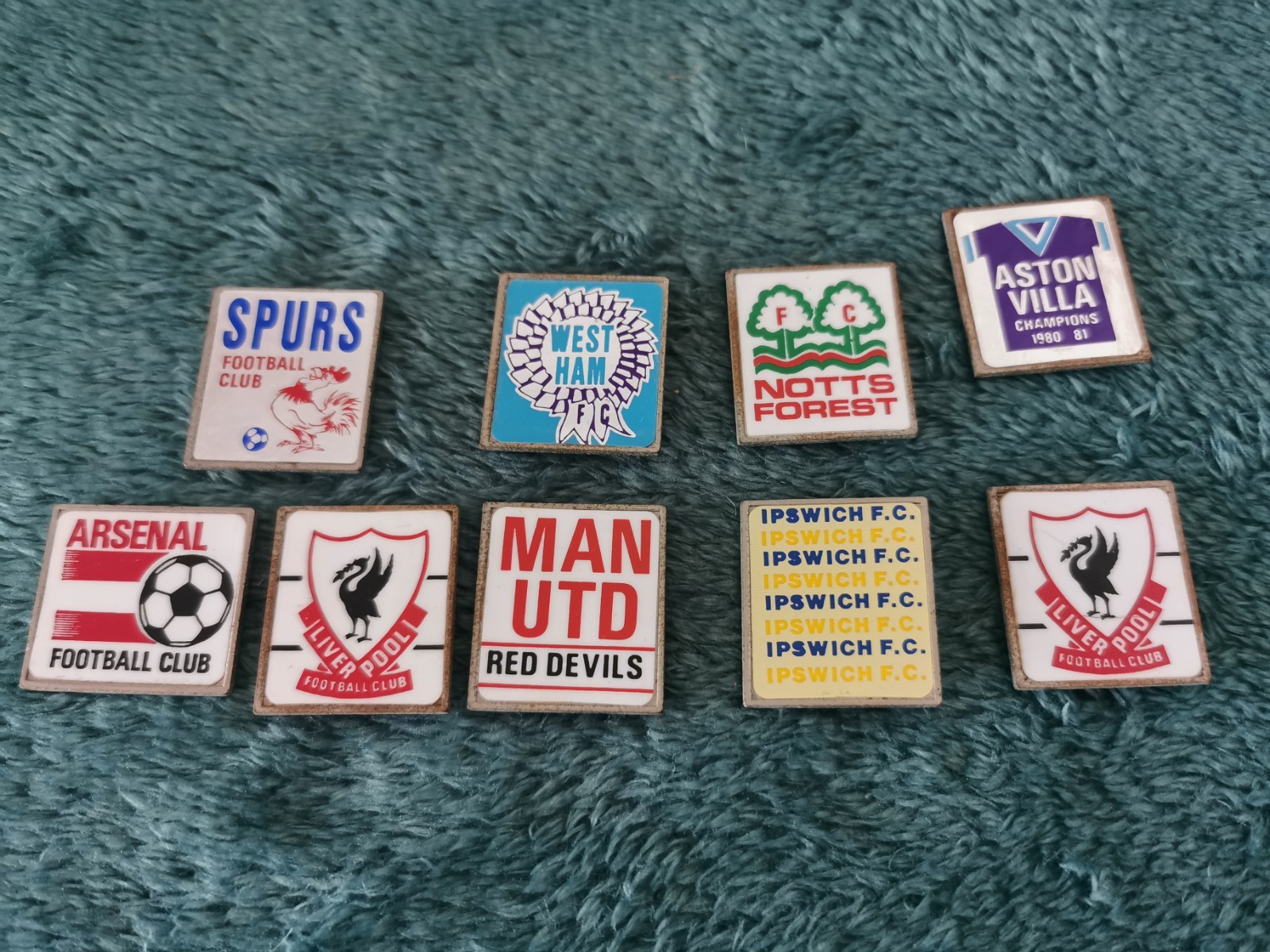 Metal Football Club Pin Badges X9 Liverpool Aston Villa Arsenal Ipswich West Ham for sale on Ebay