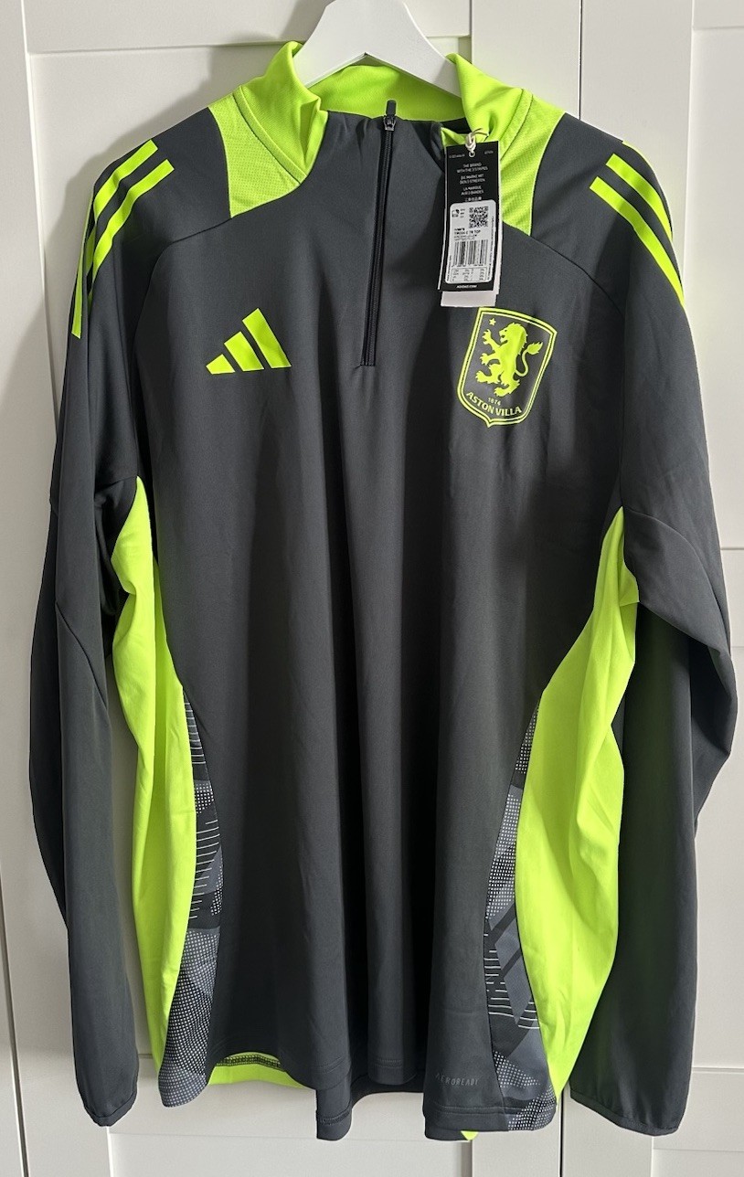 Aston Villa FC Adidas Training Top - Size 2XL - RRP £65 Brand New ✅ for sale on Ebay