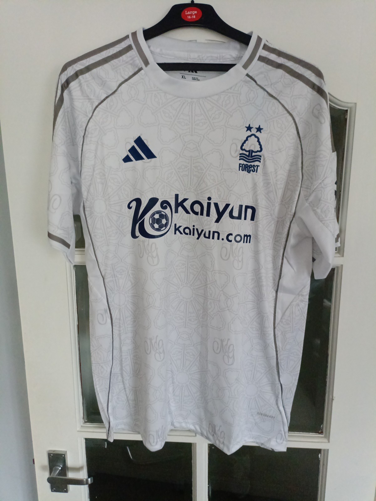 Nottingham Forest Away Shirt  Adidas XL. for sale on Ebay