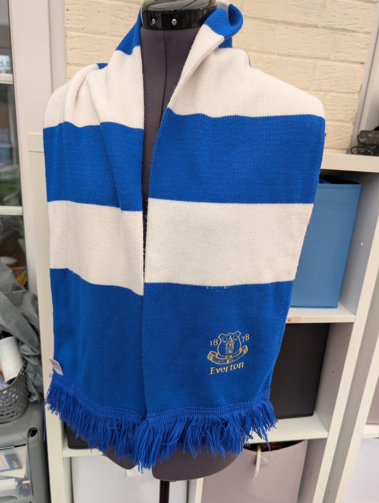 Everton FC Football Scarf  (Not Shirt) Toffees EFC Striped for sale on Ebay
