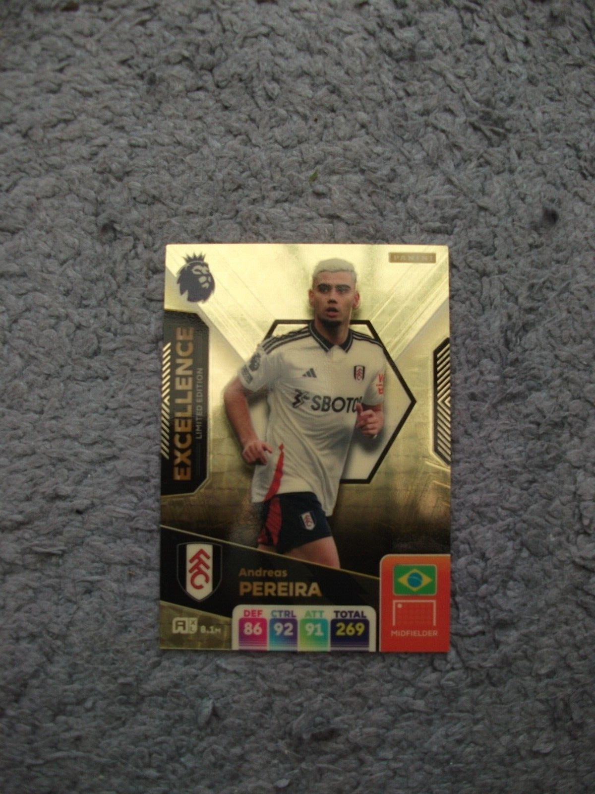 Panini Premier League Adrenalyn XL 2025 - Andreas Pereira Fulham Excellence for sale on Ebay