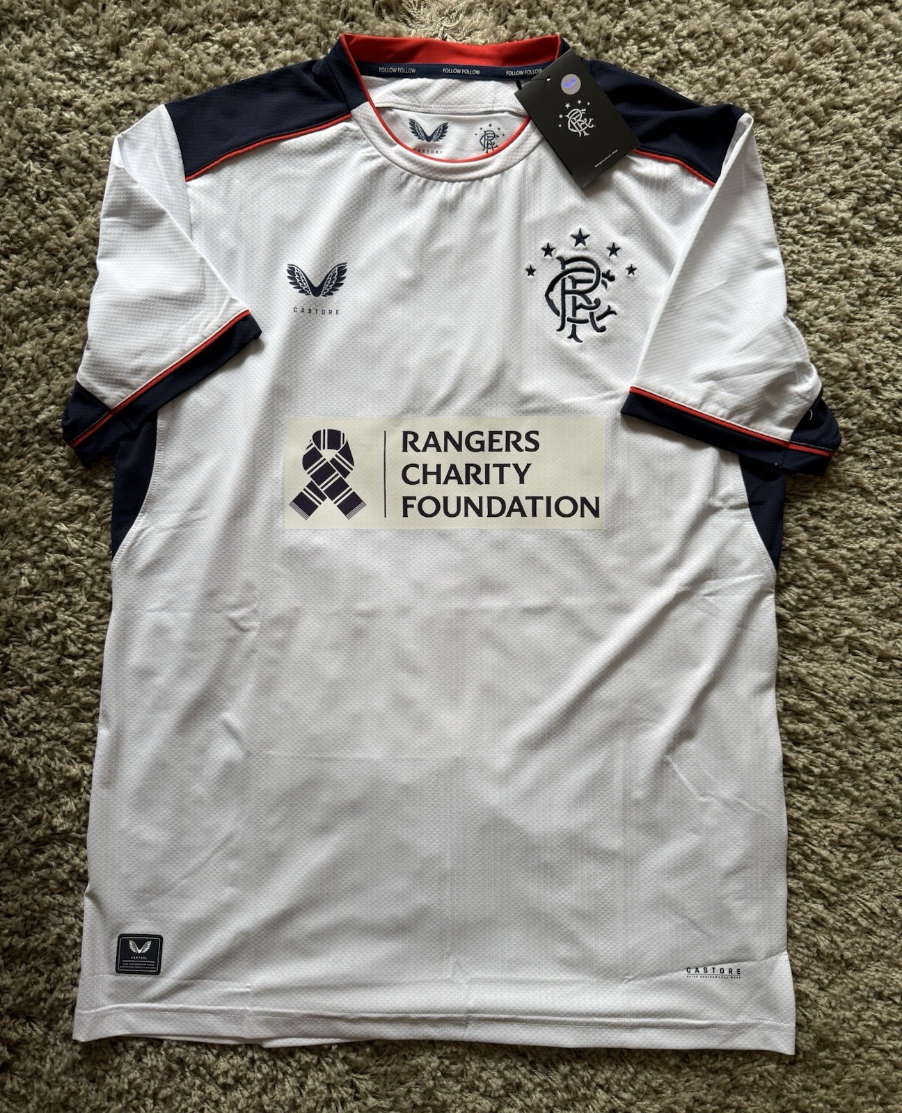 Rangers 20/21 Away Charity Foundation Sponsored European Shirt Size Large for sale on Ebay