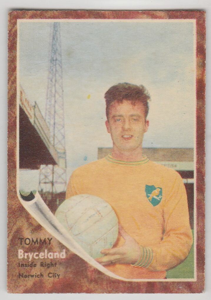 A & B C FOOTBALLERS 1963 (MAKE-A-PHOTO) TOMMY BRYCELAND NORWICH CITY # 97 for sale on Ebay