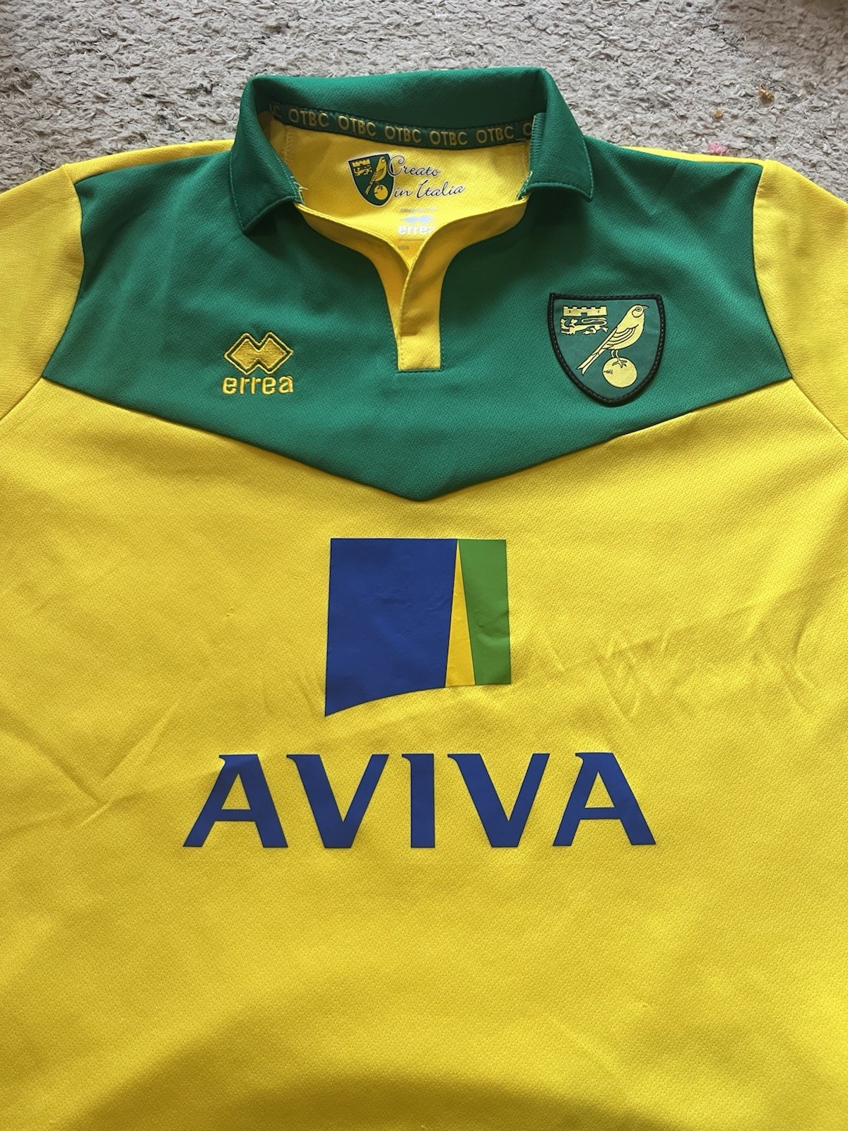 Norwich City 2014/15 Home Shirt, Size 38 for sale on Ebay