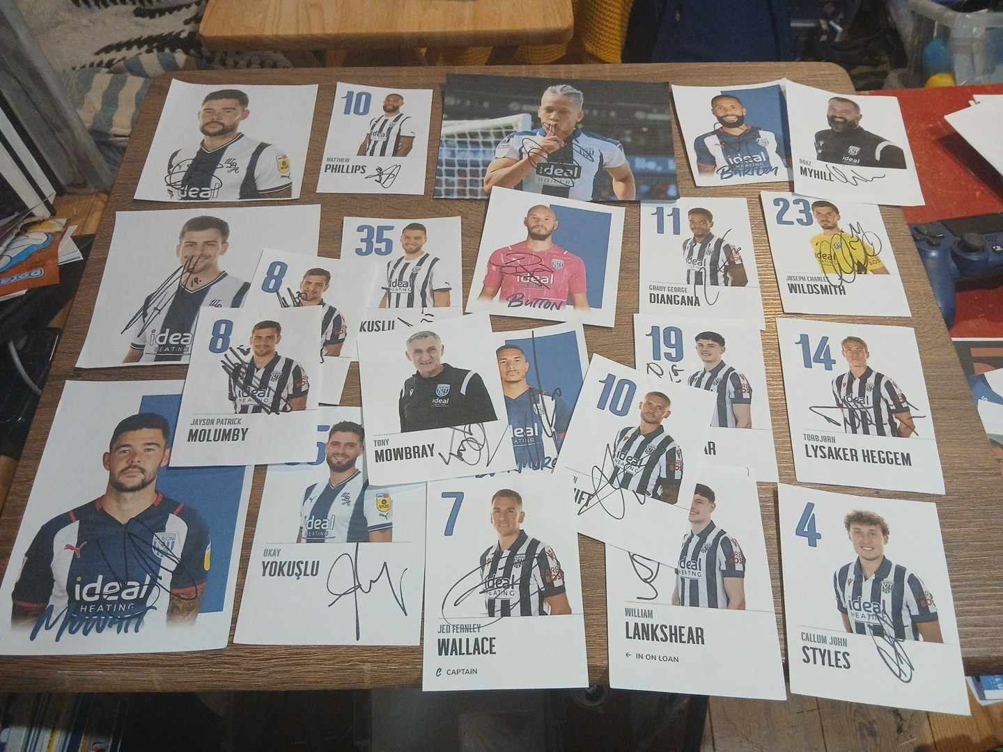West Bromwich Albion - Signed Autographed 22x Lot Bundle Football Club FC Brom for sale on Ebay