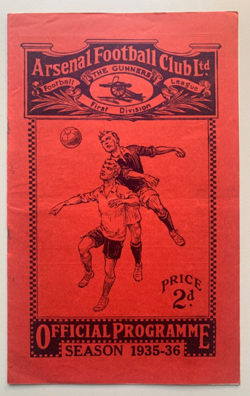 1935/36 Arsenal v Brentford League Division 1 for sale on Ebay