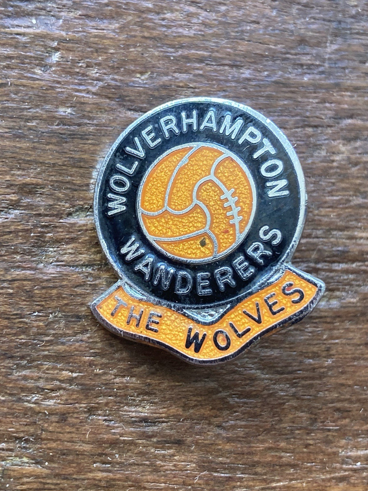 Circa 1970's Wolverhampton Wanderers 'The Wolves' Enamel Gomm Football Badge. for sale on Ebay