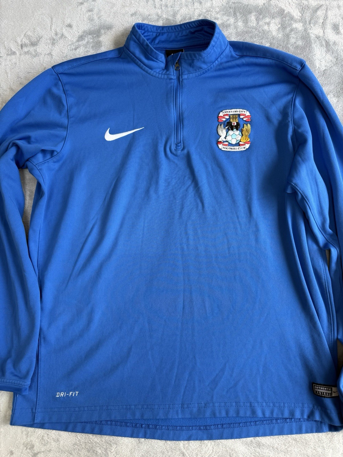Coventry City Quarter Zip Nike Size Large Men’s Blue for sale on Ebay