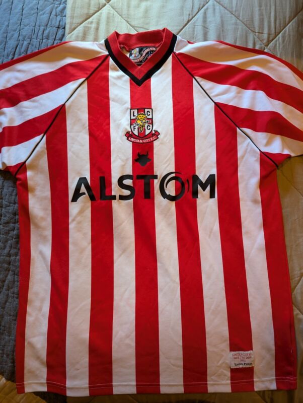 Vintage Retro Lincoln City 2002 Home Football Shirt Size Large Original Rare for sale on Ebay