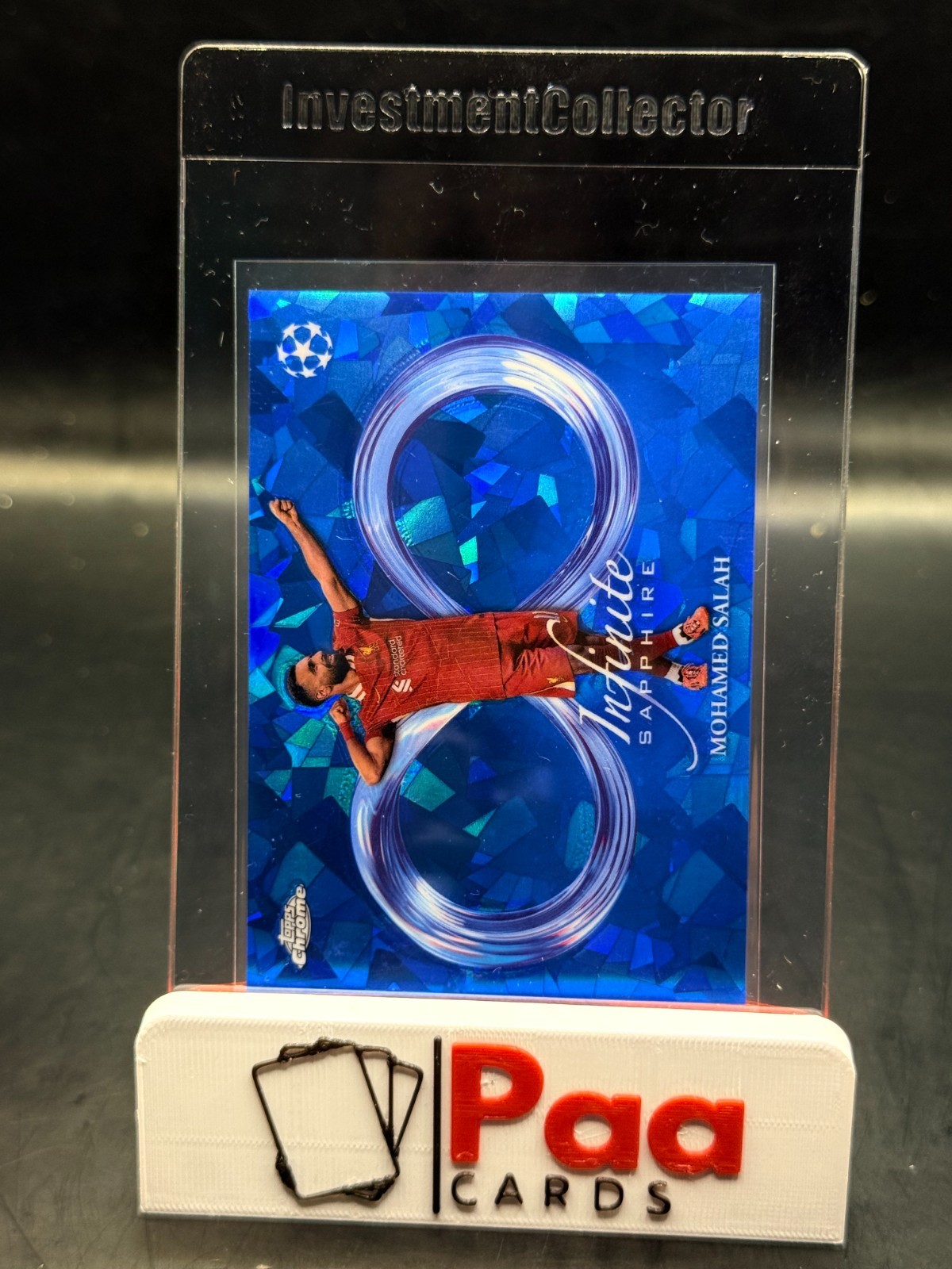 Topps - UCC Sapphire Chrome 24/25 Liverpool FC Mohamed Salah Infinite Case HIT for sale on Ebay