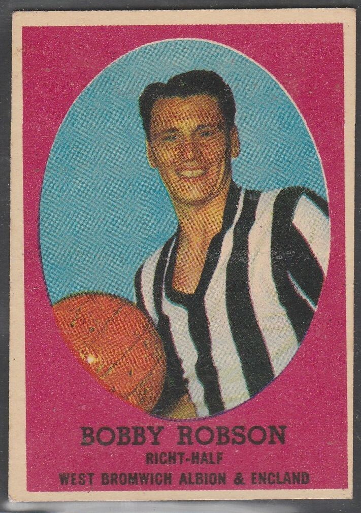 A & B C FOOTBALLERS 1962 (BAZOOKA) BOBBY ROBSON WEST BROMWICH ALBION LEGEND for sale on Ebay