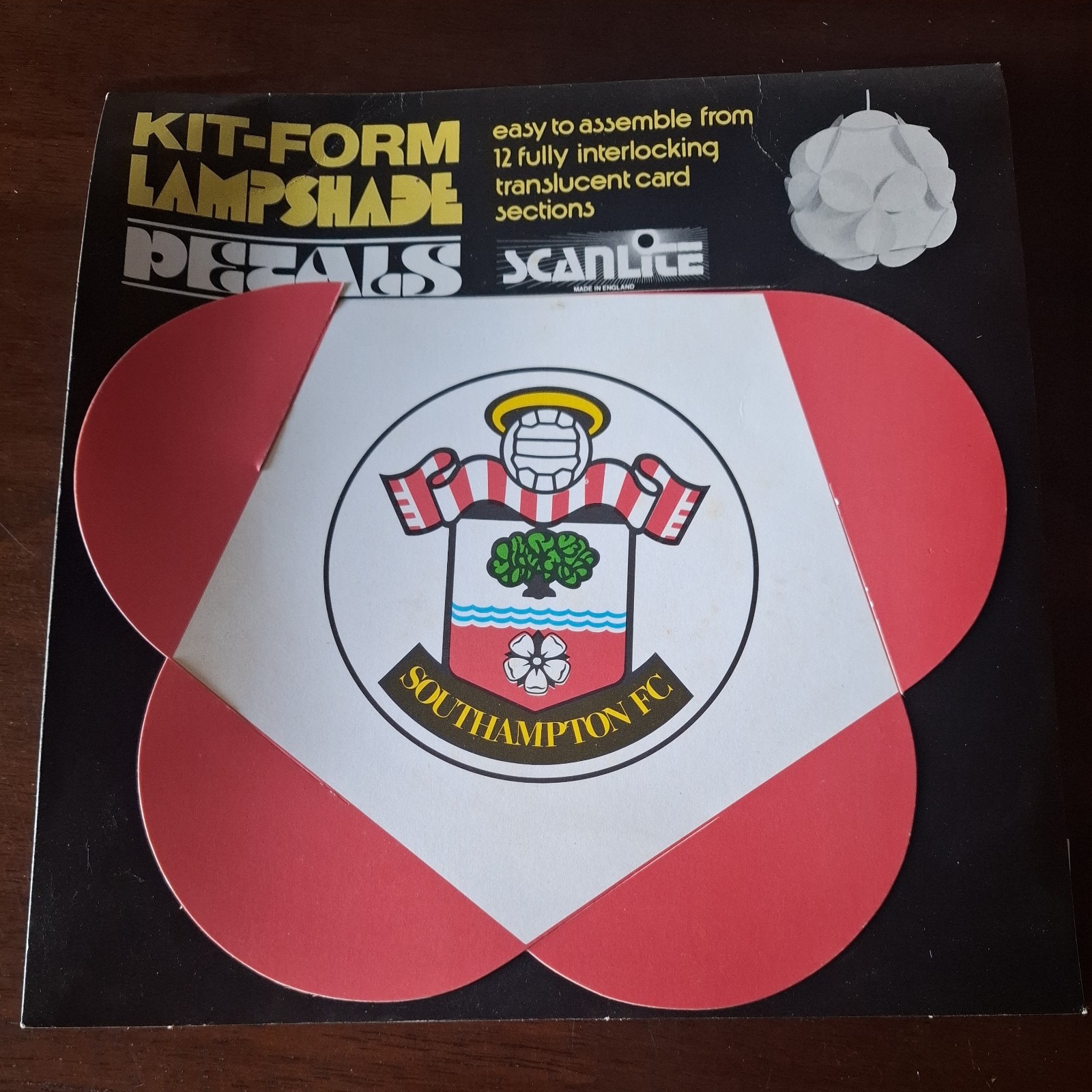 Southampton FC vintage card lampshade kit football soccer for sale on Ebay