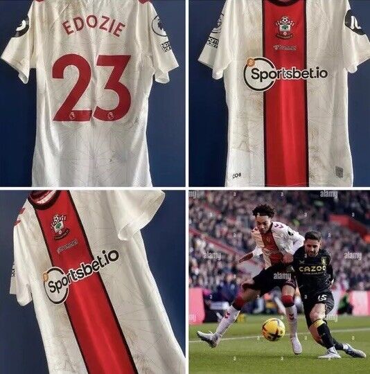 Samuel Edozie Matchworn Shirt vs Villa  for sale on Ebay