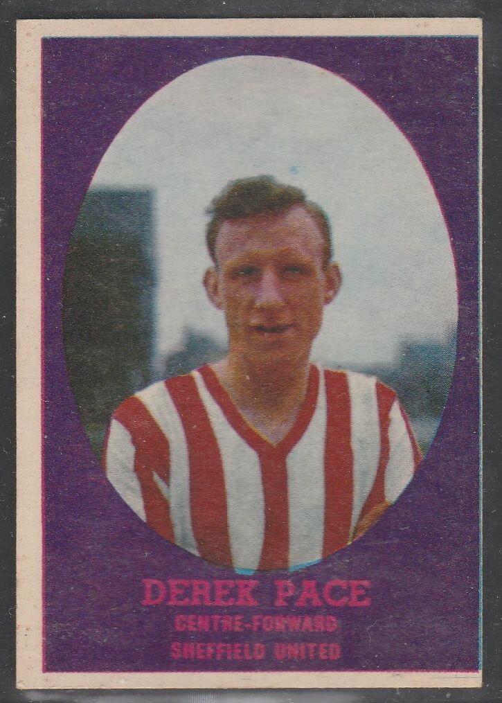 A & B C FOOTBALLERS 1962 (BAZOOKA) DEREK PACE SHEFFIELD UNITED  LEGEND for sale on Ebay