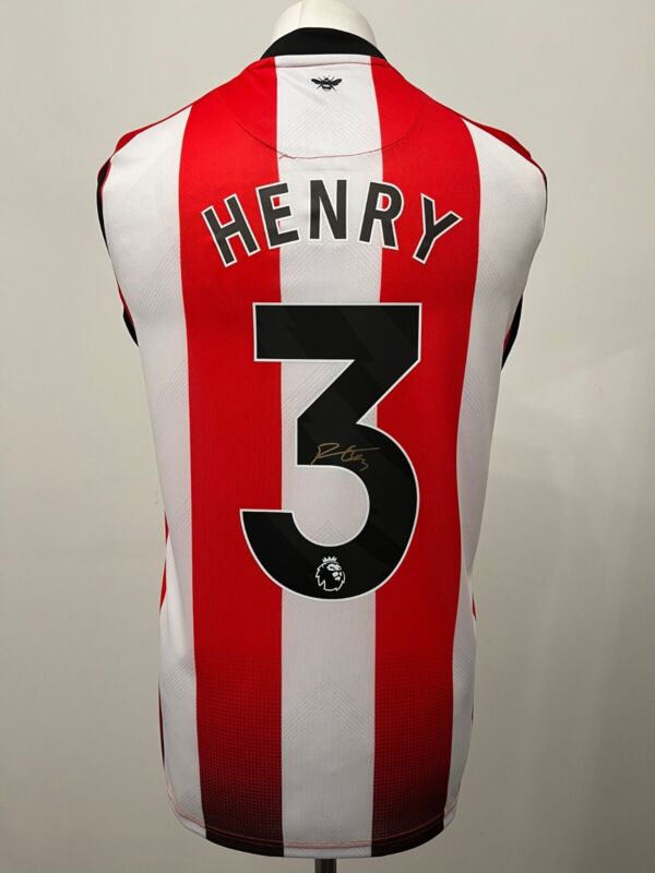 Signed Rico HENRY Shirt Brentford FC - EXACT PROOF/COA for sale on Ebay