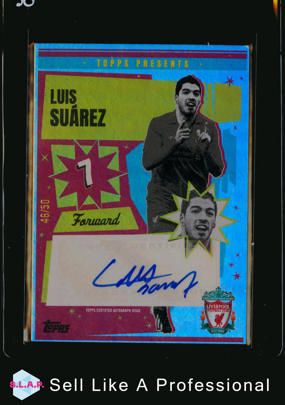 LUIS SUÁREZ TOPPS 46/50 MA-LS 2024 PRESENTS LIVERPOOL FC TEAM SET ENG AUTOGRAPH for sale on Ebay
