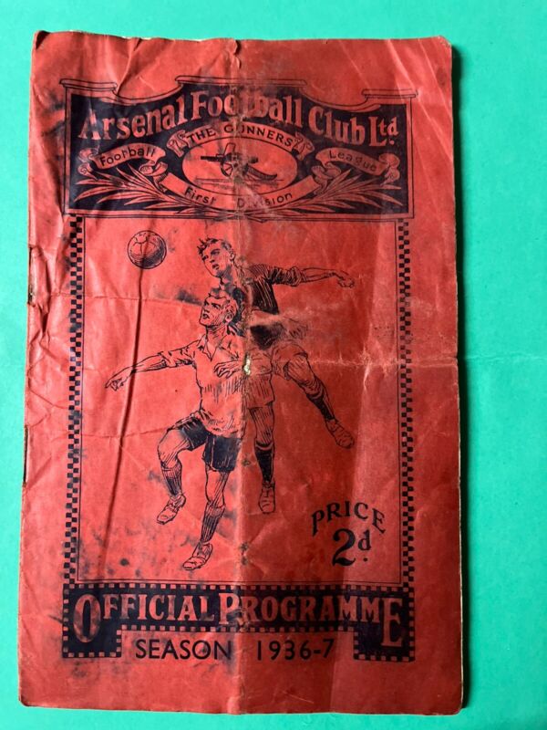 1937 @ ARSENAL FA CUP SEMI  PRESTON NORTH END V WEST BROMWICH ALBION PROGRAMME for sale on Ebay
