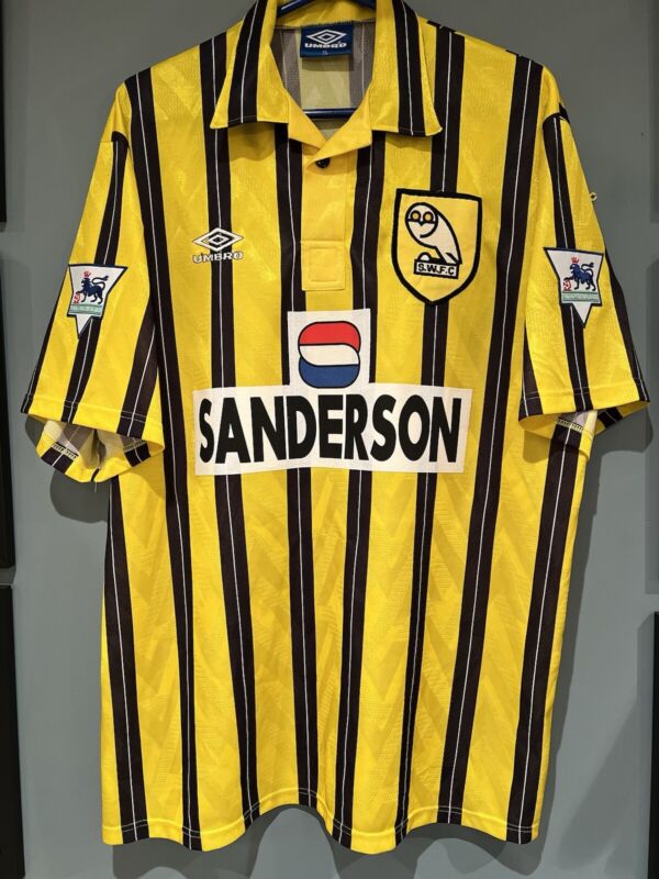 Sheffield Wednesday Away Shirt 1992/1993 “2” Nilsson XL for sale on Ebay