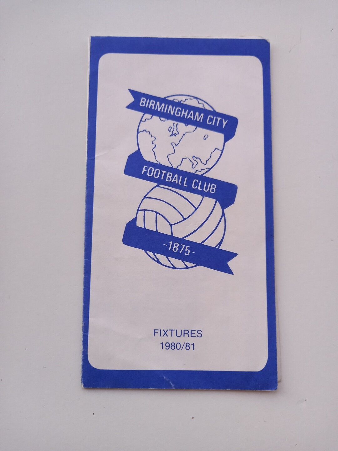 Birmingham City FC: Official Fixtures Card 1980/81 for sale on Ebay