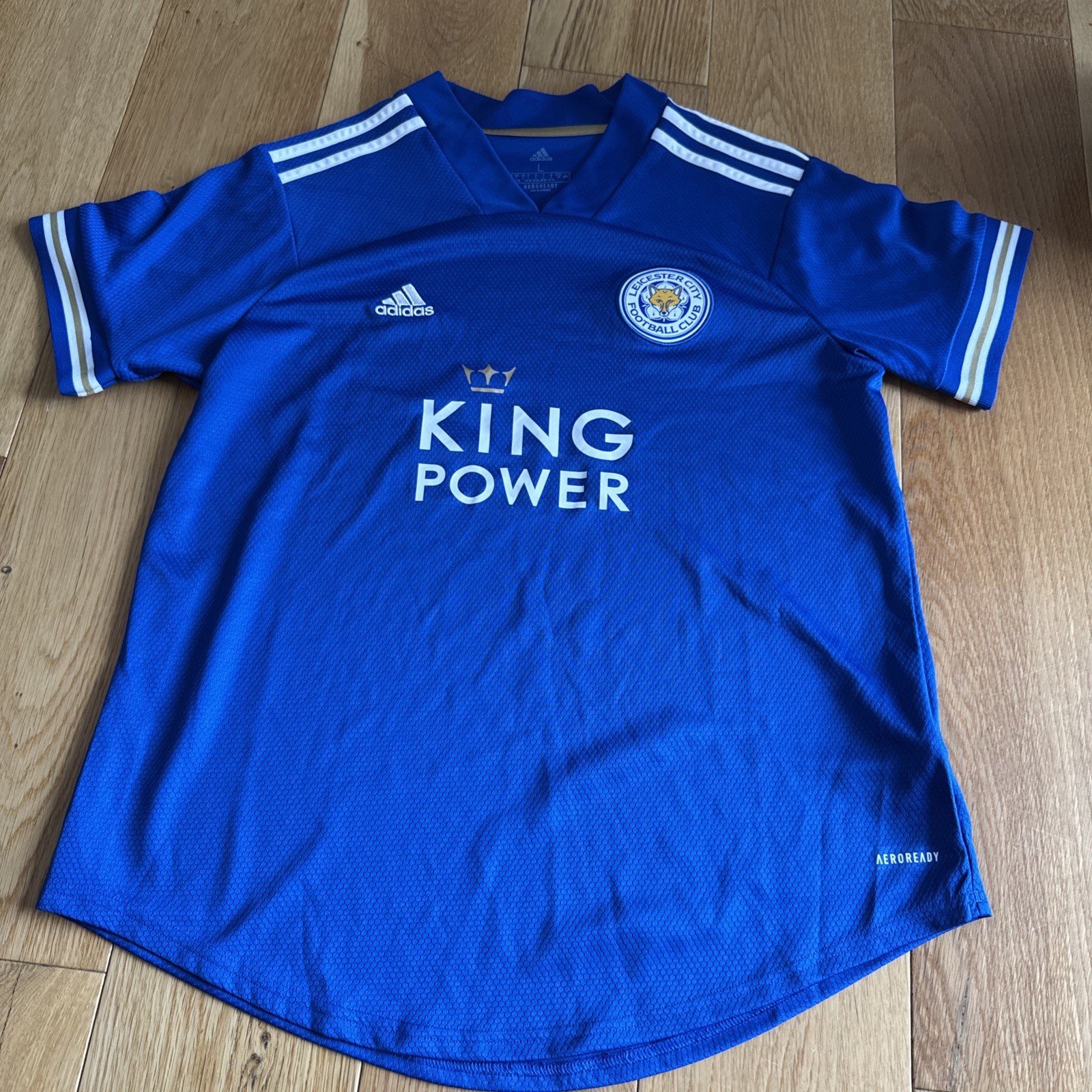 Leicester City Home Kit Top 2020-2021 Season Size L Blue for sale on Ebay