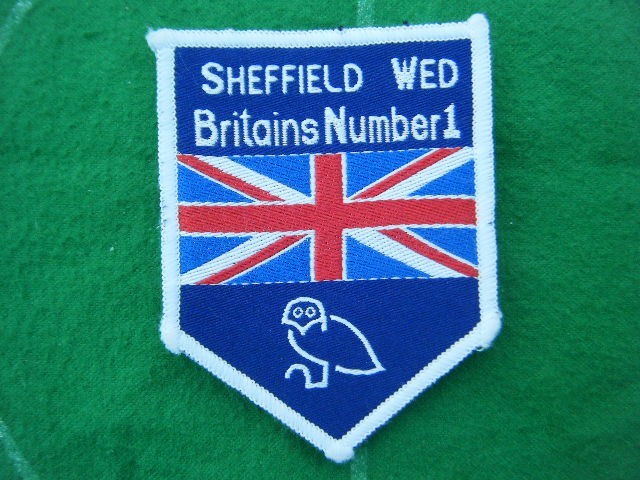 SHEFFIELD WEDNESDAY FC 1970's  SEW ON BADGE / PATCH - BRITAINS NUMBER 1 -  OWLS for sale on Ebay