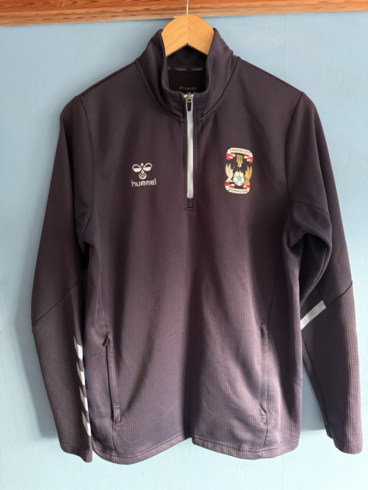 Coventry City Pre Match 1/4 Quarter Zip Training Drill Top Size Medium for sale on Ebay