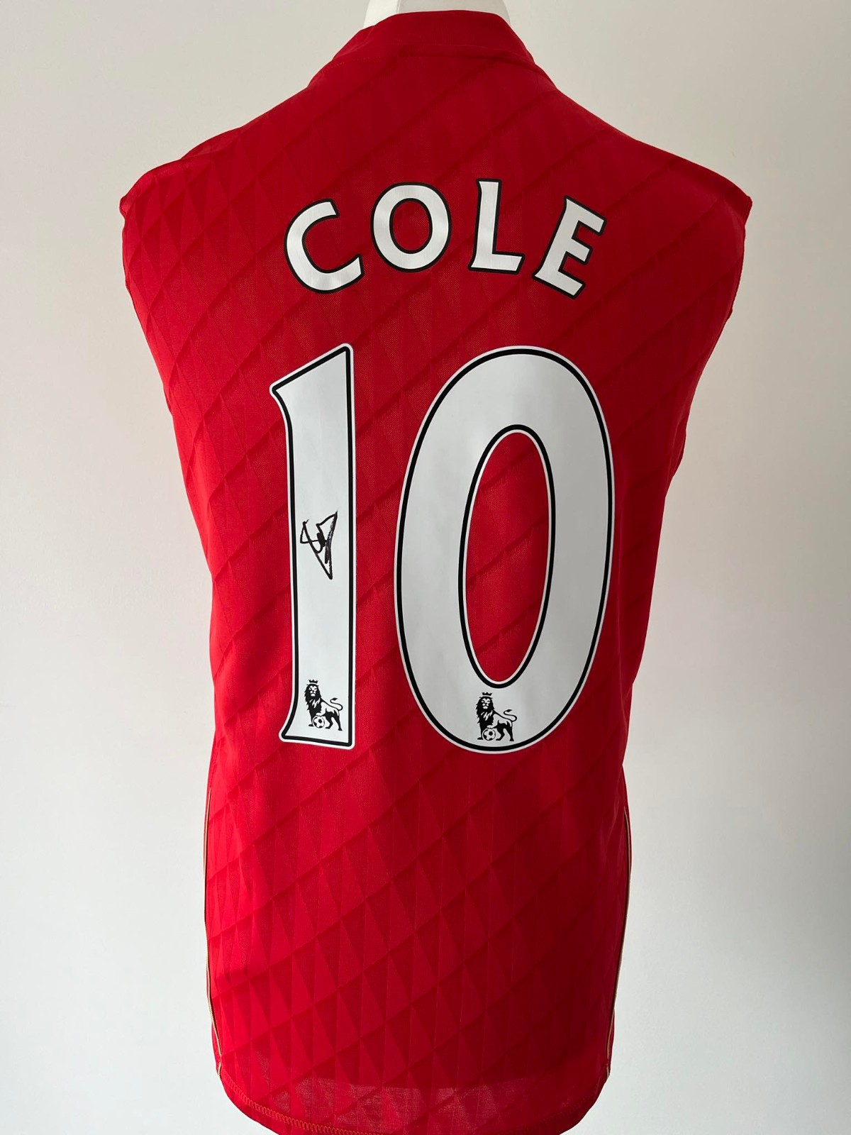 Signed JOE COLE Shirt - Liverpool FC -PROOF/COA- England Chelsea West Ham for sale on Ebay