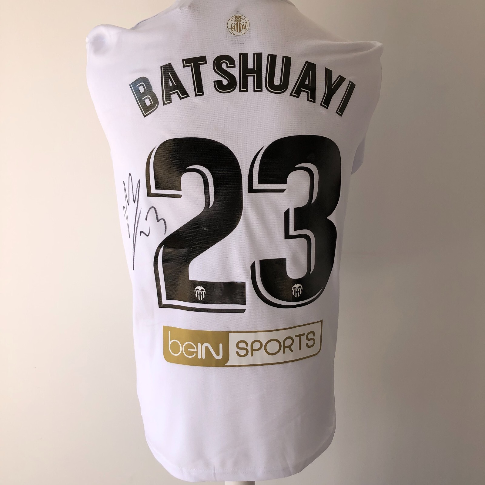 Signed MICHY BATSHUAYI Shirt - Valencia CF - PROOF/COA- Belgium Chelsea for sale on Ebay