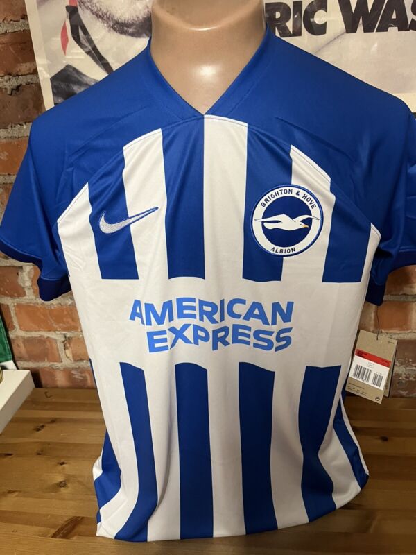 BNWT NIKE 2023/24  BRIGHTON & HOVE ALBION HOME FOOTBALL  SHIRT ADULT SIZE LARGE for sale on Ebay