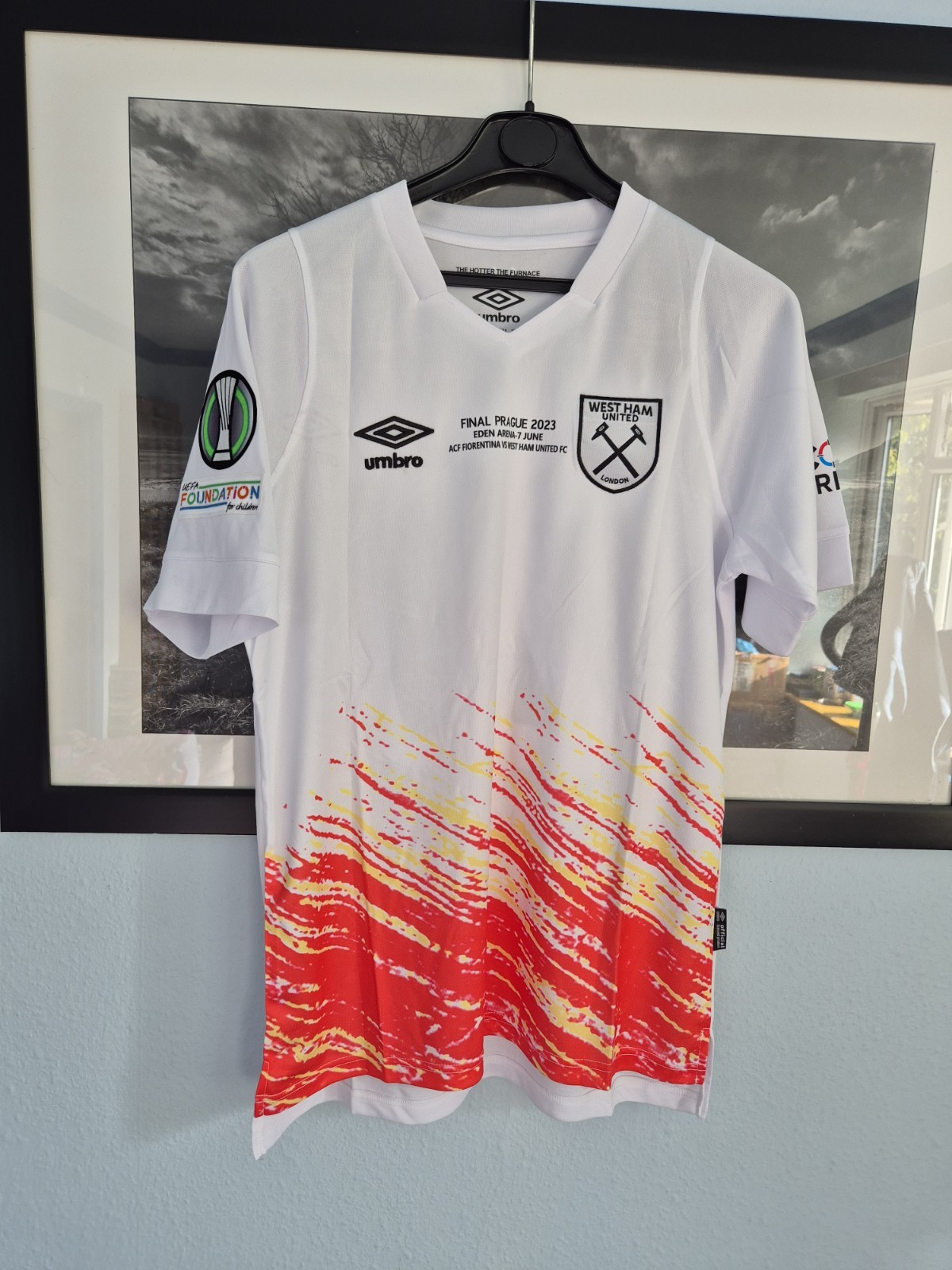 West Ham United v  Fiorentina.  BOWEN-20.  2023.  CL Final Shirt.  SIZE Medium. for sale on Ebay